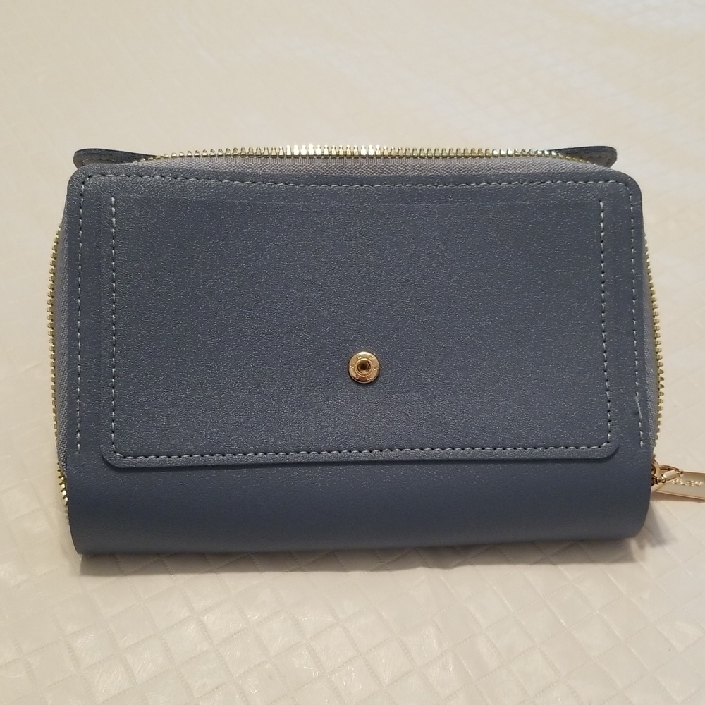 Small crossbody wallet light blue - Picture 3 of 5